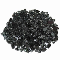 Gardenforma Deko Glas Splitt für Gas Feuerstellen, Carbon Black 5-8 mm, 10 kg