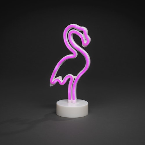 Konstsmide LED Schlauchsilhouette Flamingo 6h Time Bild