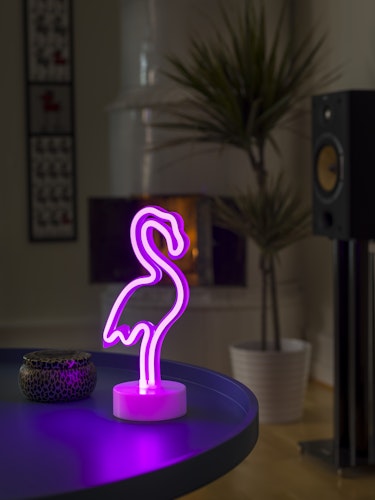 Konstsmide LED Schlauchsilhouette Flamingo 6h Time Bild