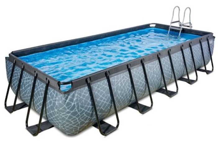 EXIT rechteckiger Rahmenpool Premium mit Sandfilteranlage