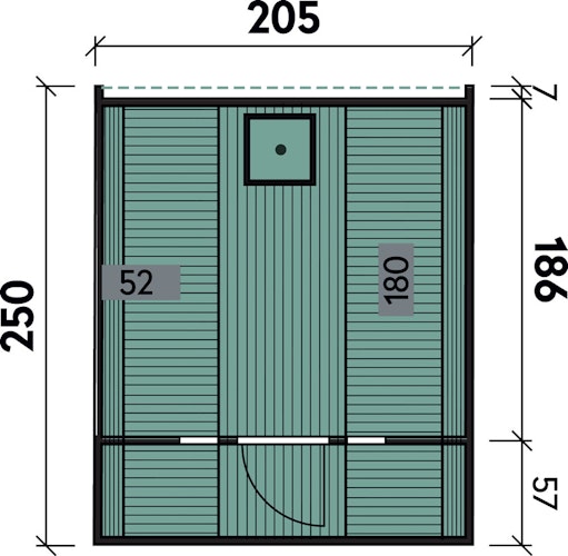 Wolff Finnhaus Saunafass Fasssauna 250 Bild