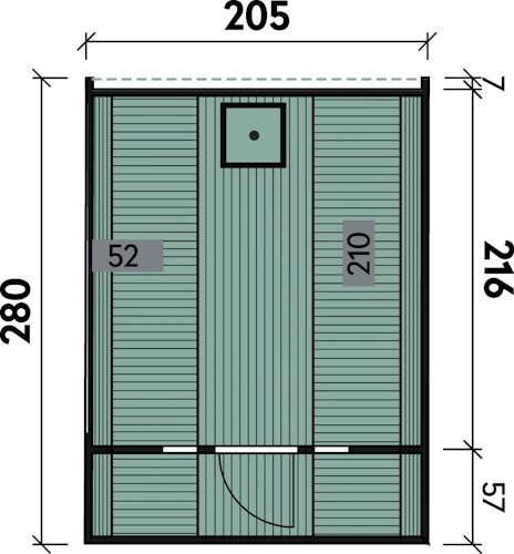 Wolff Finnhaus Saunafass Fasssauna 280 Bild