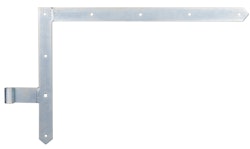 Alberts® Tor-Winkelband spitz oben 400x600mm ⌀16mm galvvz.