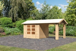 Karibu Premium Gartenhaus Theres 3 - 28 mm inkl. gratis Innenraum-Pflegebox im Wert von 99€