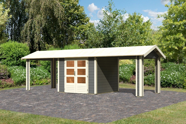 Karibu Premium Gartenhaus Theres 3 - 28 mm