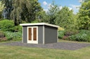 Vorschaubild Karibu Premium Gartenhaus Radeburg 1 - 40 mm (Homeoffice-Gartenhaus)