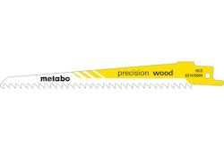 Metabo 100 Säbelsägeblätter "precision wood" 150 x 1,25 mmHCS4,0 mm/ 6 TPI