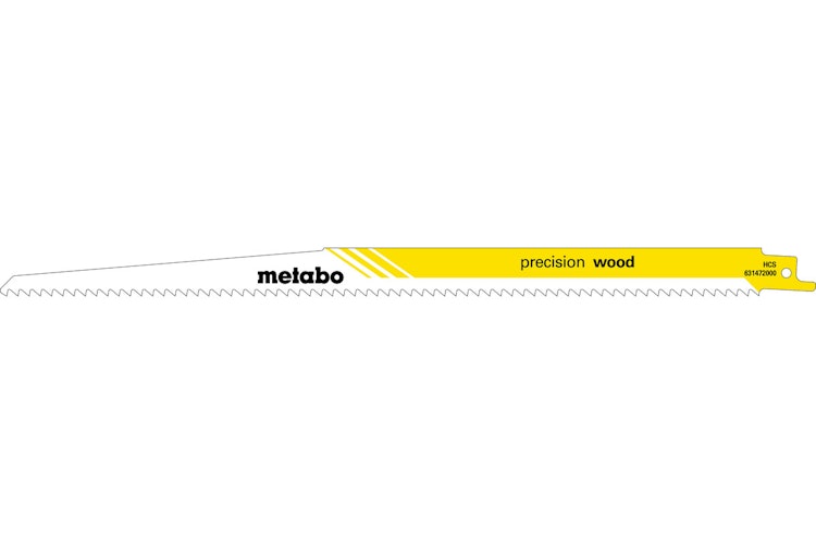 Metabo 5 Säbelsägeblätter "precision wood" 300 x 1,25 mmHCS4,0 mm/ 6 TPI