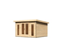 Karibu Premium Gartenhaus Radeburg 2 - 40 mm (Homeoffice-Gartenhaus) inkl. gratis Innenraum-Pflegebox im Wert von 99€