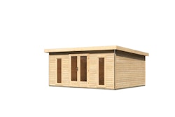 Karibu Premium Gartenhaus Radeburg 4 - 40 mm (Homeoffice-Gartenhaus) inkl. gratis Innenraum-Pflegebox im Wert von 99€