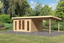 Vorschaubild Karibu Premium Gartenhaus Radeburg 3 - 40 mm (Homeoffice-Gartenhaus)