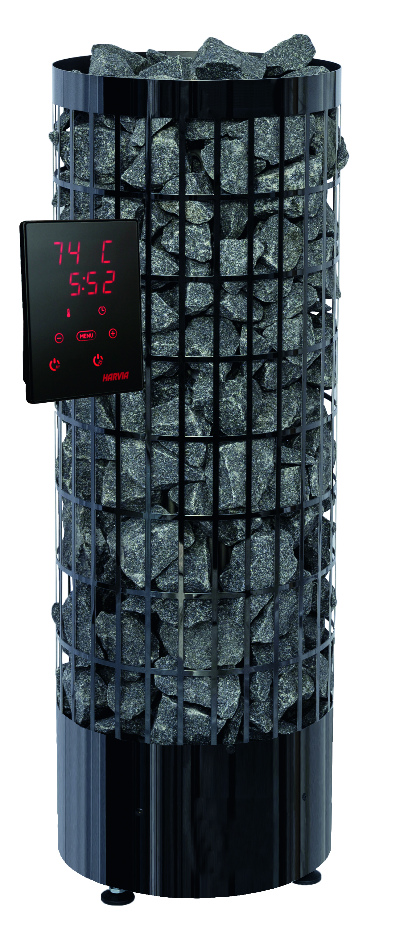 Vorschaubild Galerie Wolff Finnhaus 9 kW Saunaofen schwarz mit externer Steuerung 1A