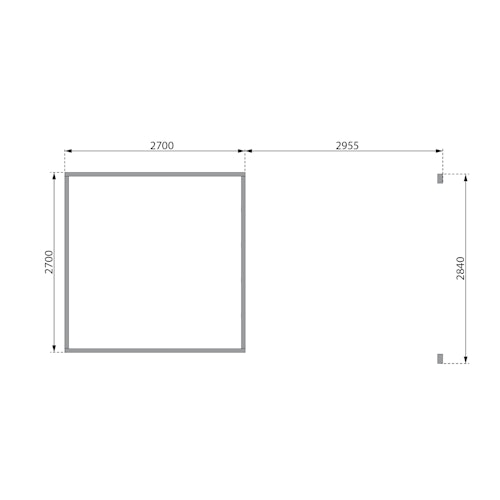 Karibu Premium Gartenhaus Kastorf 6/7 mit Fensterecke - inkl. 320 cm Anbaudach - 28 mm inkl. gratis Innenraum-Pflegebox im Wert von 99€ Bild