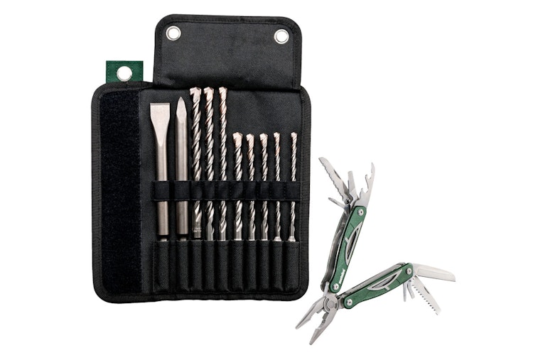 Metabo SDS-plus Pro 4-Bohrer-/ Meißel-Rolltasche10-teiligSet