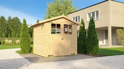 Weka 19 mm Gartenhaus 316 - Doppeltür