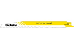 Metabo 5 Säbelsägeblätter "universal wood" 200 x 1,25 mmHCSprogressiv