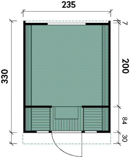 Wolff Finnhaus Campingfass 330 2-Raum