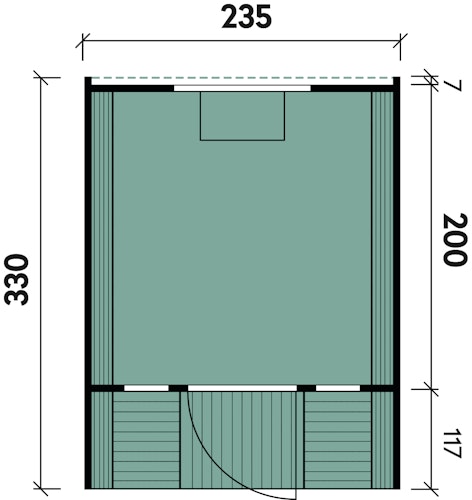 Wolff Finnhaus Campingfass 330 1-Raum