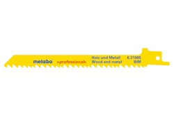 Metabo 5 Säbelsägeblätter "heavy wood + metal" 150 x 1,25 mmBiM3,2-5,1 mm/ 5-8 TPI