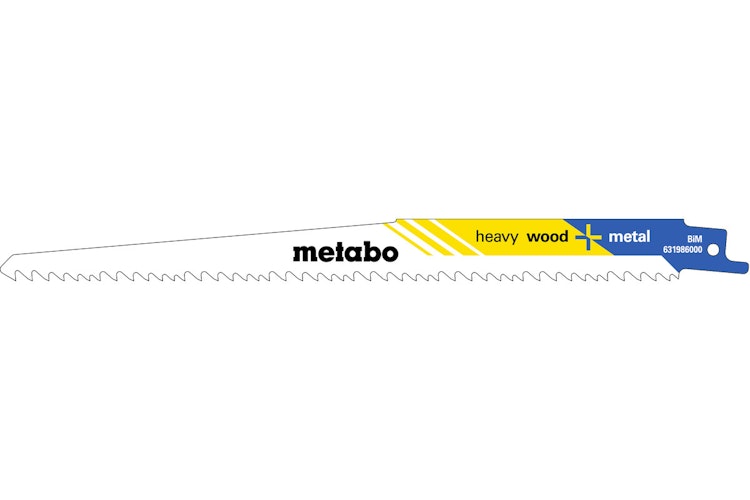 Metabo 5 Säbelsägeblätter "heavy wood + metal" 225 x 1,25 mmBiM3,2- 5,1 mm/ 5-8 TPI
