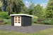 Karibu Woodfeeling Gartenhaus Bastrup 5 anthrazit - 28 mm inkl. gratis Innenraum-Pflegebox im Wert von 99€Bild