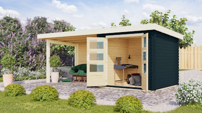 Karibu | Garten Onlineshop den für KARIBU eigenen Blockbohlenhaus