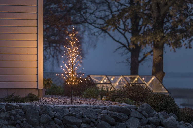 Konstsmide LED Lichterbaum schwarz klein Glimmer Bild