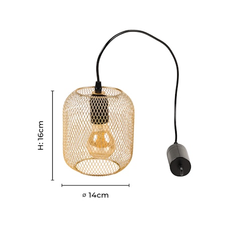 Vosteen LED Lampe gold  ø 14 cm H16 cm