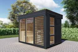Wolff Finnhaus Saunahaus Paradiso 3x2 (1-Raum/2-Raum) inkl. gratis Zubehörset im Wert von 356 €