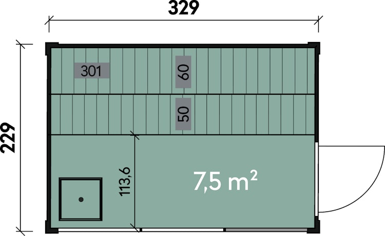 Wolff Finnhaus Saunahaus Paradiso 3x2 (1-Raum/2-Raum) Bild