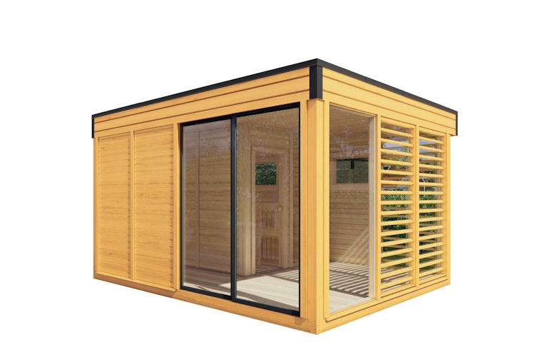 Wolff Finnhaus Saunahaus Paradiso 4x3 (2-Raum)