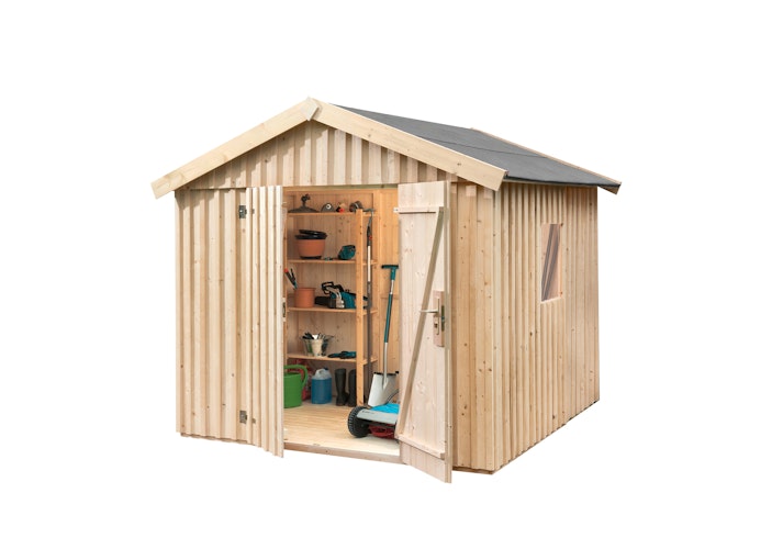 Weka Schwedenhaus - 32 mm (aufgedoppelt) Gartenhaus sägerau