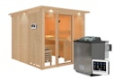 Vorschaubild Karibu Sauna Askja Superior mit Fronteinstieg 68 mm