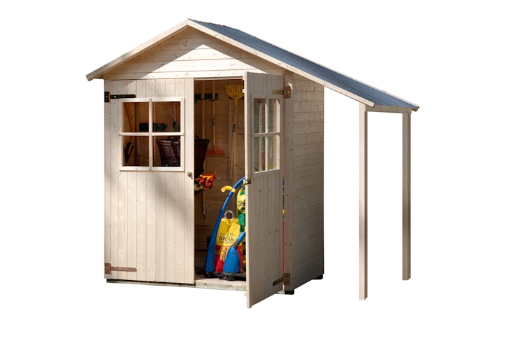 Weka 14 mm Garten- und Terrassenschrank 351 A/357 A mit Schleppdach