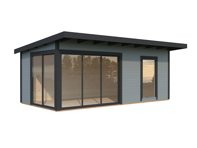 Palmako Gartenhaus Andrea 17,1 m² mit Schiebetür - 44 mm
