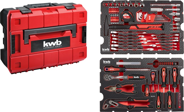 kwb DIY Werkzeugkoffer 80tlg E-CASE