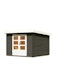 Karibu Woodfeeling Gartenhaus Bastrup 5 terragrau - 28 mm inkl. gratis Innenraum-Pflegebox im Wert von 99€Bild