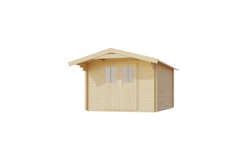 Karibu Gartenhaus Blockbohlenhaus Rentrup 5/8 - 28 mm inkl. gratis Innenraum-Pflegebox im Wert von 99€