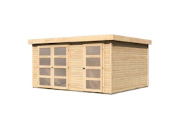 Karibu Gartenhaus Mühlentrup 3 Zweiraumhaus - 19 mm inkl. gratis Innenraum-Pflegebox im Wert von 99€