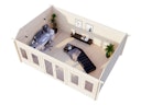 Vorschaubild Palmako Gartenhaus Claudia Pentroof (Stufendach) 19,4 m² - 34 mm