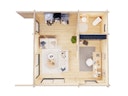 Vorschaubild Palmako Ferienhaus Cecilia 27,2 m² Slide Plus - 70 mm