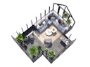 Vorschaubild Palmako Gewächshaus / Pavillon / Glashaus Emilia 19,1 m²- 44 mm