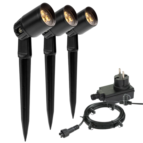 Garden Lights Strahler Neso 3er Set