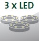 Inklusive 3 LEDs