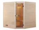 Vorschaubild Weka Sauna Valida Eck Gr. 2 mit Glastür+Fenster - Massivholzsauna 38 mm inkl. gratis Sauna-Set im Wert von 240,40 € (10-teilig) Bild