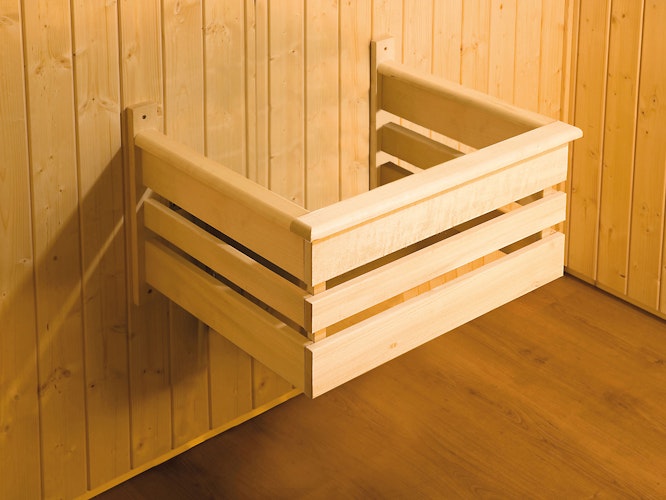 Weka Design-Saunahaus 412 inkl. Elementsauna 44/68 mm inkl. gratis Sauna-Set im Wert von 240,40 € (10-teilig) Bild