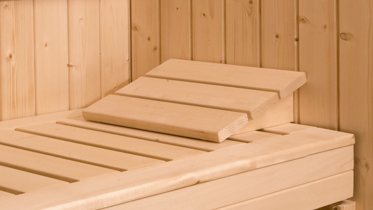 Weka Design-Saunahaus 412 inkl. Elementsauna 44/68 mm inkl. gratis Sauna-Set im Wert von 240,40 € (10-teilig) Bild