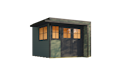 Vorschaubild Weka Design Gartenhaus Pure Garden Amberley mit Massivholz-Doppeltür - 28 mm inkl. gratis Dachbahnen