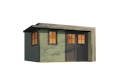 Vorschaubild Weka Design Gartenhaus Pure Garden Amberley mit Massivholz-Doppeltür - 44 mm inkl. gratis Dachbahnen