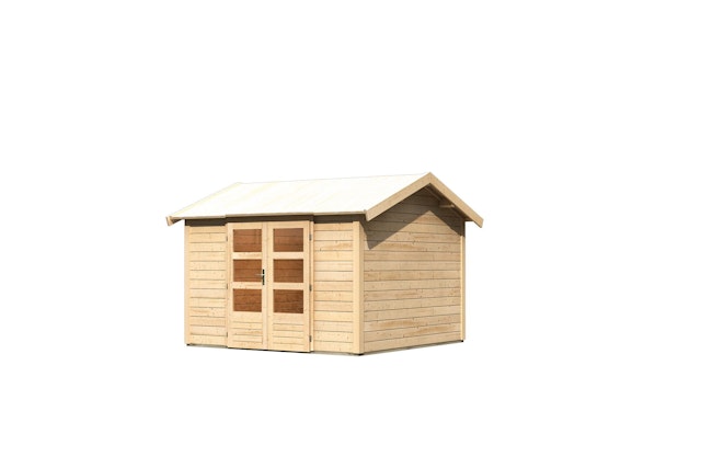 Karibu Gartensauna Saunahaus Svenson mit Vorraum inkl. 9-teiligem gratis Zubehörpaket Vorschaubild Galerie